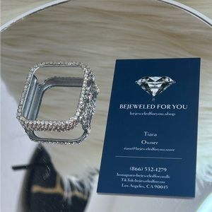 Custom Bling Apple Watch Case With Crystal Ax Clear Crystals